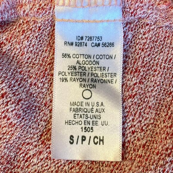 Splendid Open Knit Sweater Short Sleeve Beach Cover Up Boho Small Pink - Picture 7 of 8